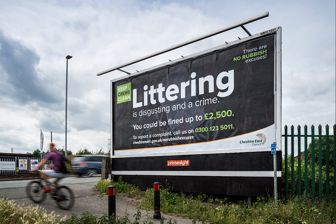Cheshire East fly tipping campaign